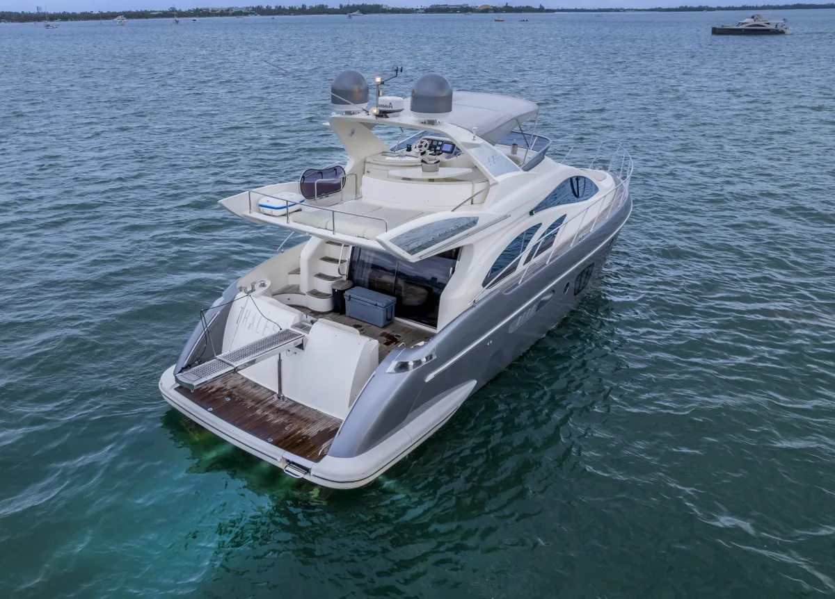 Azimut 55 55' mid-size yacht available for charter in Miami
