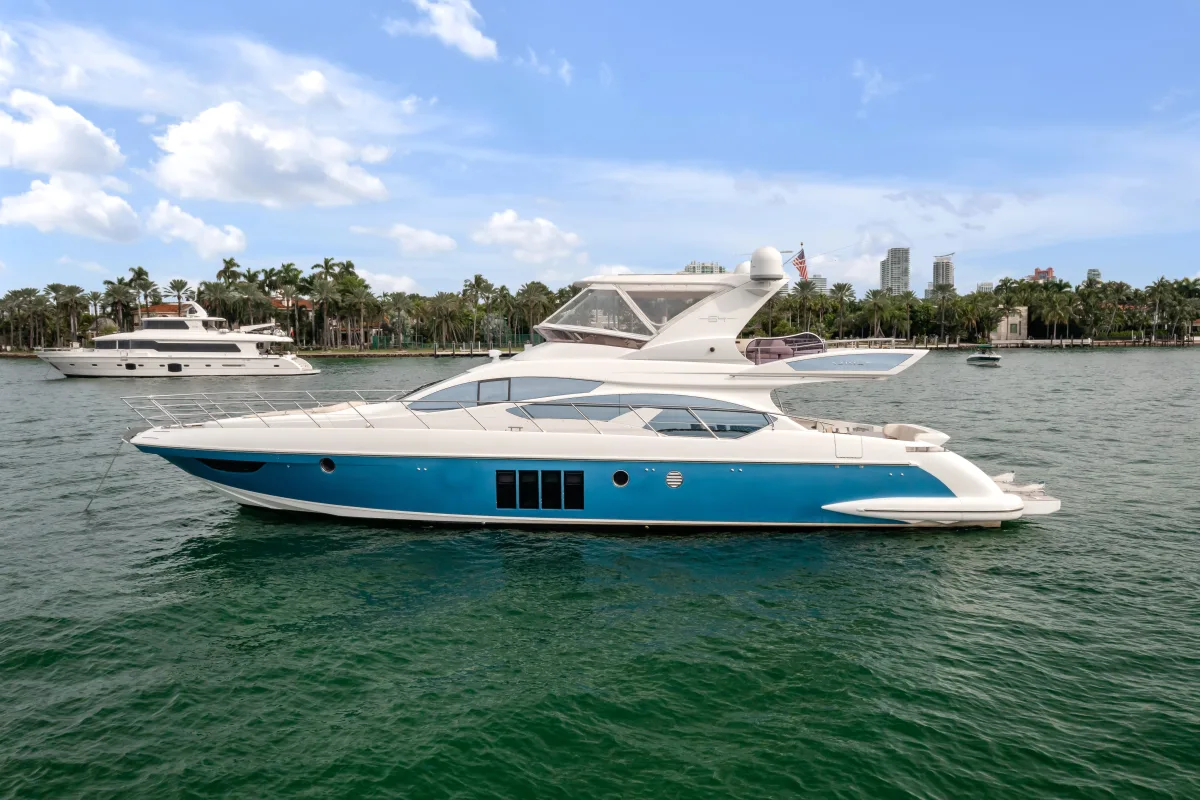 Azimut 66 66' large yacht available for charter in Miami