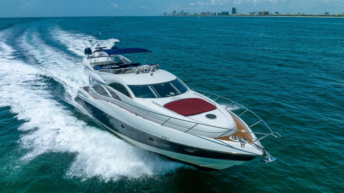 80' Sunseeker Sliptease 80' large yacht yacht available for charter in Miami
